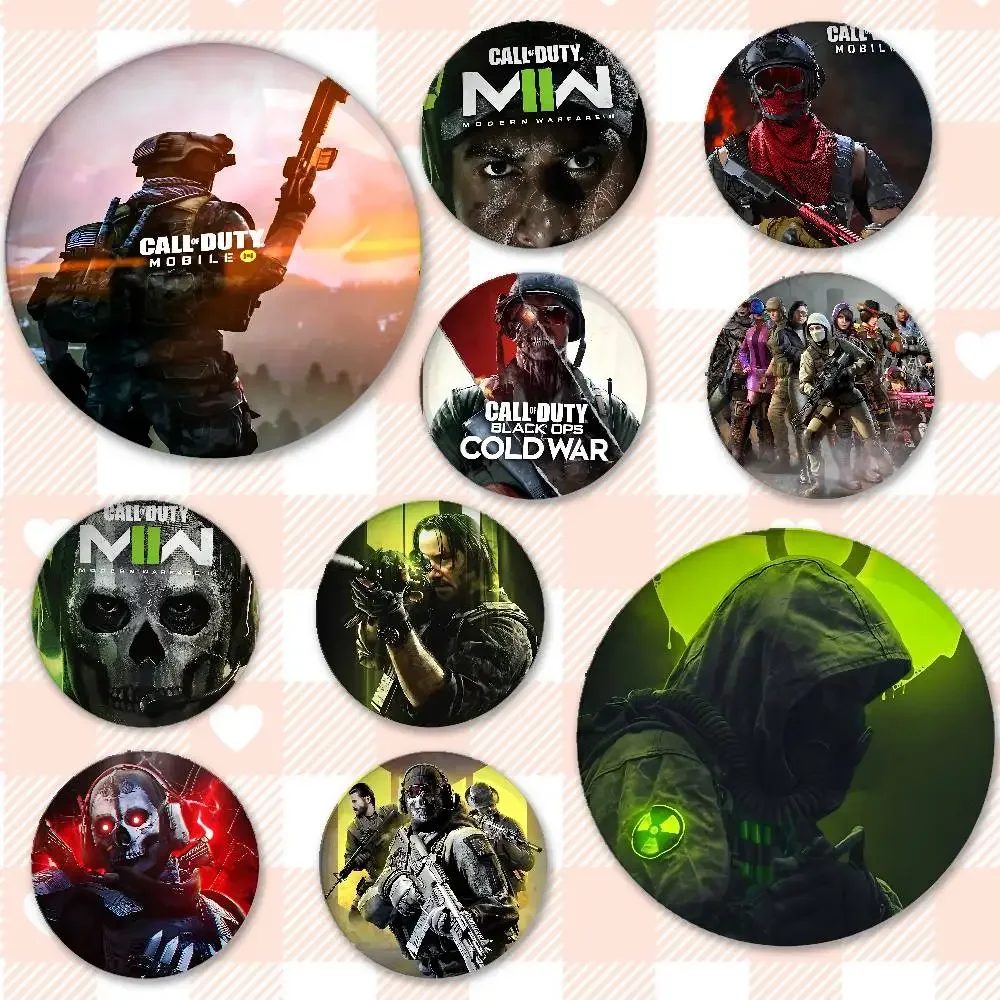 C-Call-Of-D-Duty-M-Modern W-Warfare شارات صفيح لينة زر دبوس بروش شارة معدنية مخصصة مجوهرات اكسسوارات قبعة حقيبة التلبيب