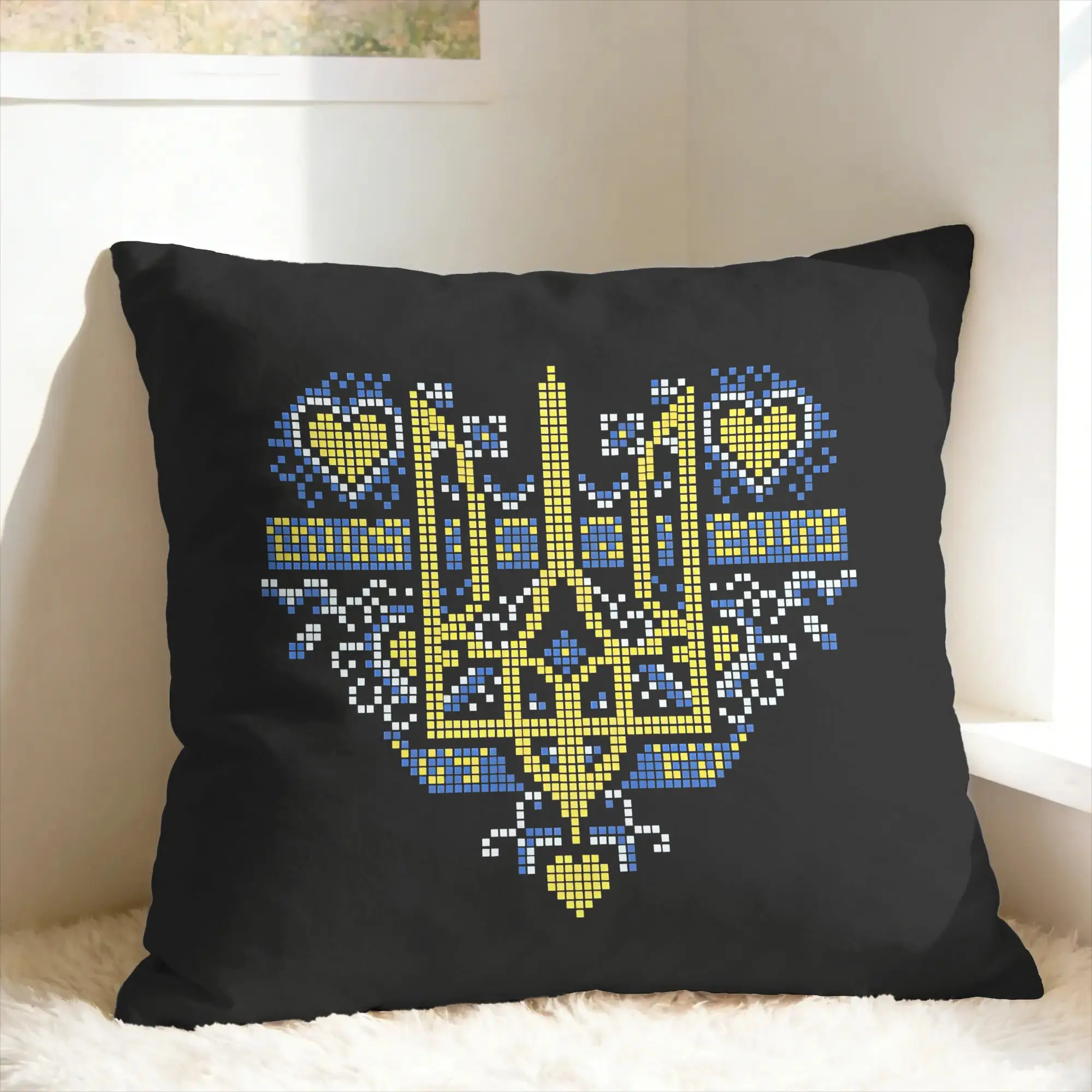 Ukrainian Vyshyvanka Pillow Cover  Kawaii Pillow Case For Living Room Bed Chair Custom Pillowcases Gift Idea