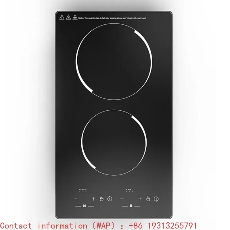 【Best-selling】GTSC2-16 12 Inch Induction Cooktop 2 Burners 3400W Built-in Double Electric Stove Hardwired Countertop Cooker Wit