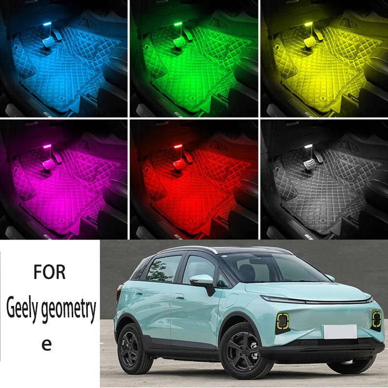 

FOR Geely geometry-e LED Car Interior Ambient Foot Light Atmosphere Decorative Lamps Party decoration lights Neon strips