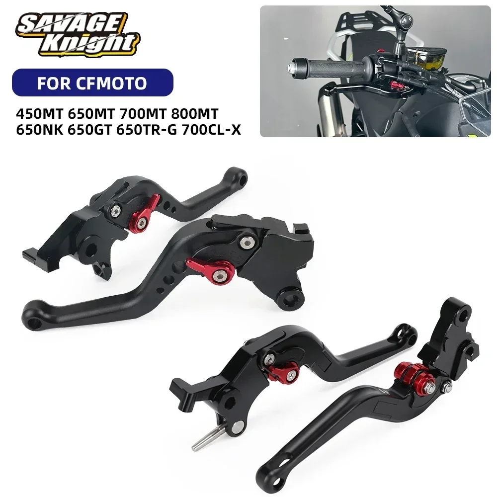 For CFMOTO 450MT 2025 Foldable / Short Brake Clutch Lever Fit CF MOTO MT450 650NK 650MT 800MT 700MT 650 700 800 MT NK CL-X TR-G