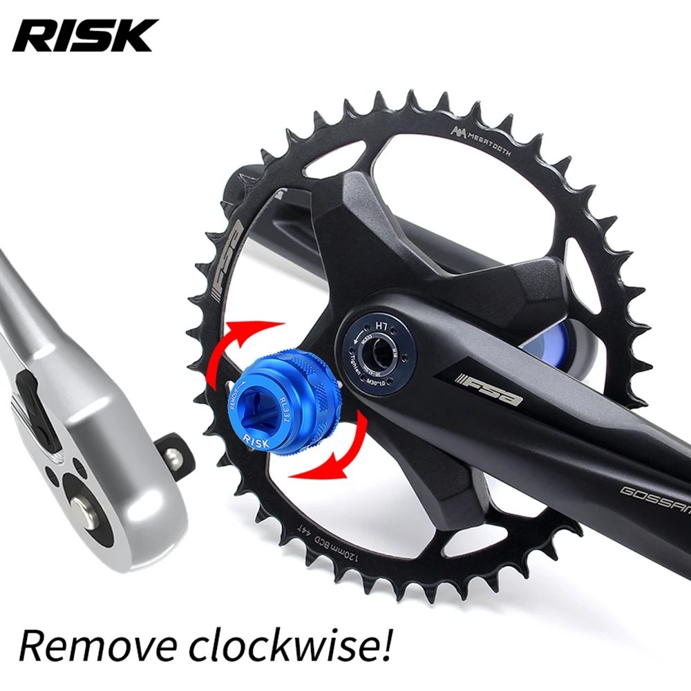 RISK Bicycle Crankset External Lock Cover RDI Tool For Crank Chainwheel Repair For FSA Gossamer Pro GXP Bottom Bracket Removal