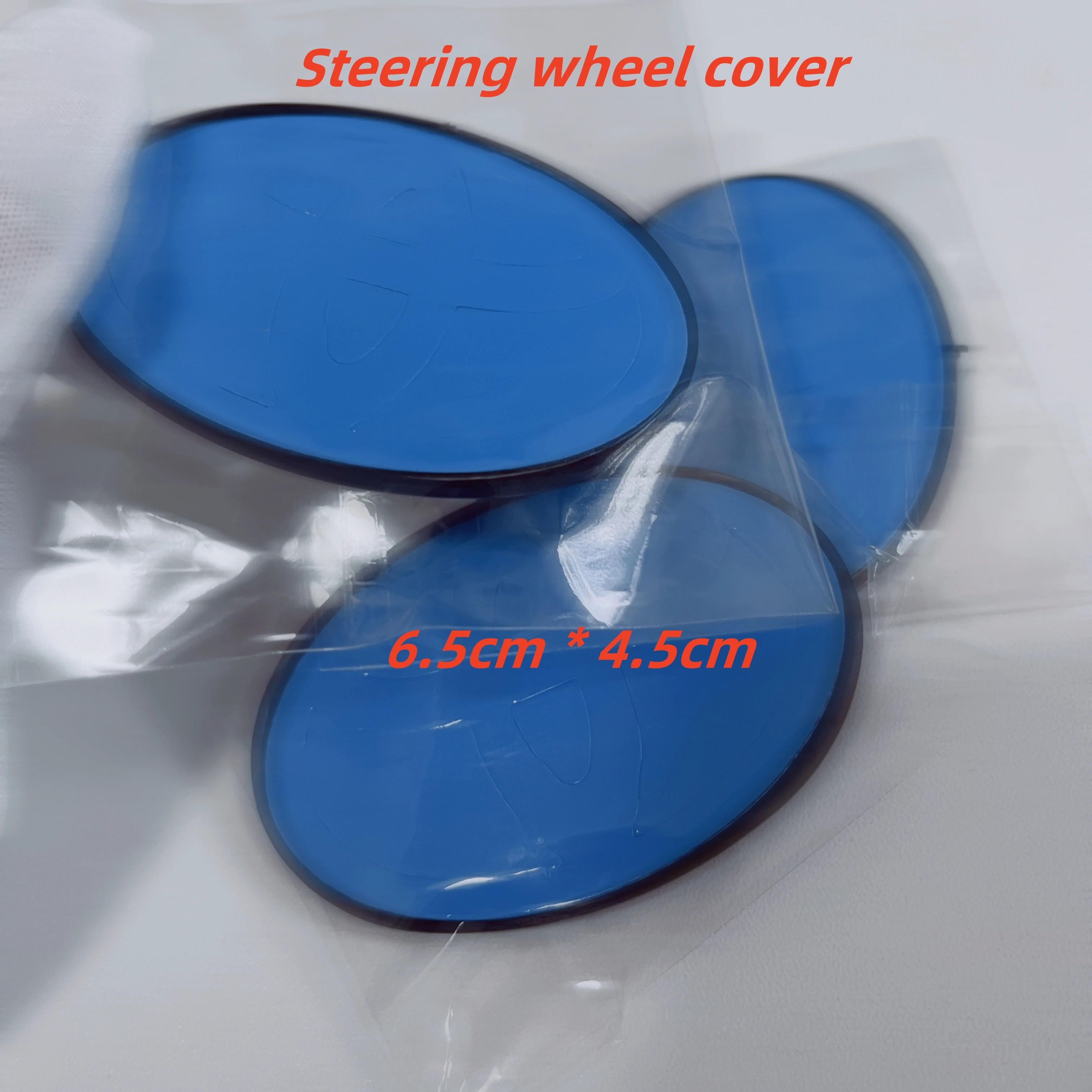 

1pcs 10pcs 3D ABS Black Size 6.5cm X 4.5cm Cover Stickers Car Steering Wheel Emblem Badge Sticker Automotive Styling Accessories