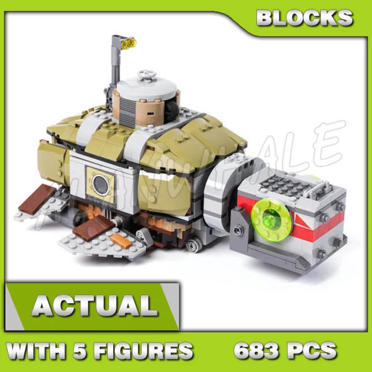 

683 шт. Shinobi черепаха Sub подводная погоня подводная лодка акула 10265 строительные блоки игрушки, совместимые с моделью