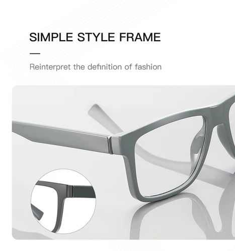 Imagen 2 del producto JMISUS Gafas multifocales progresivas cuadradas para hombres, lentes fotocromáticas para visión cercana y lejana, gafas de sol graduadas para exteriores