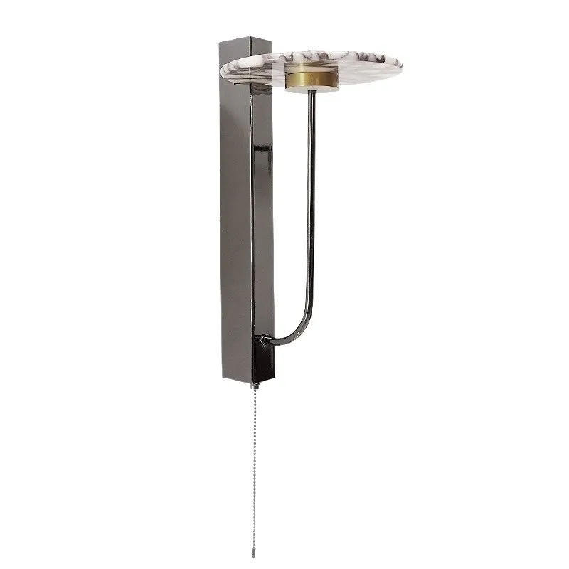 

Light luxury, natural marble wall lamp, living room background wall