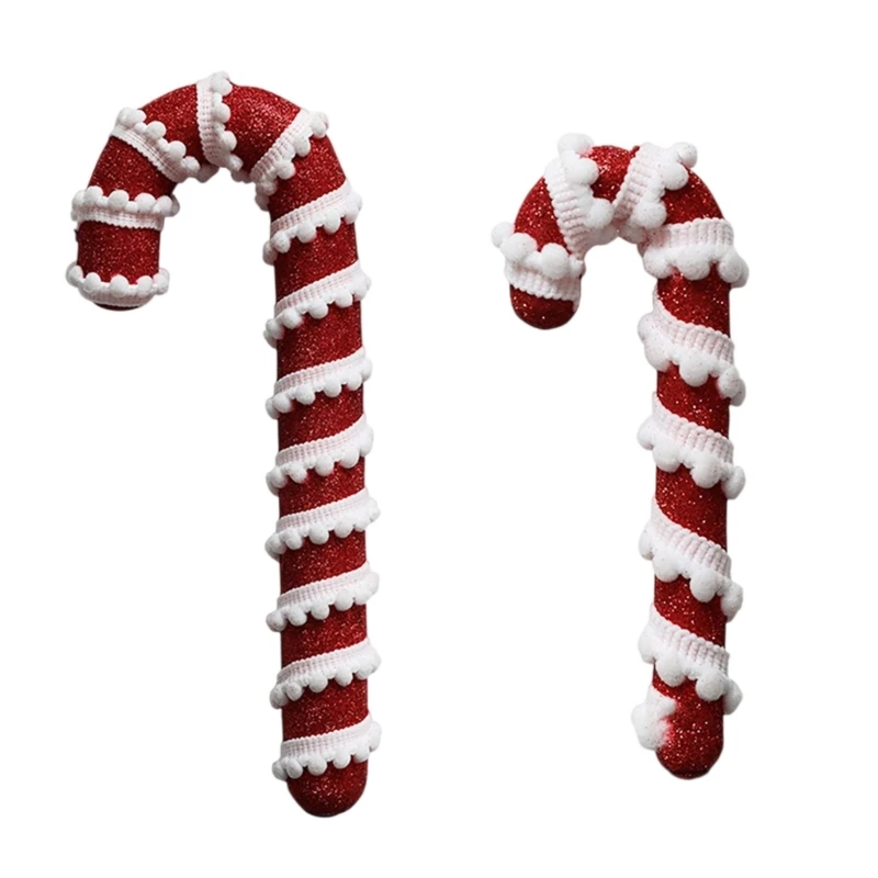 2025 Nieuwe Festival Foam Candy Cane voor binnen en buiten Kerstkruk Woondecoratie