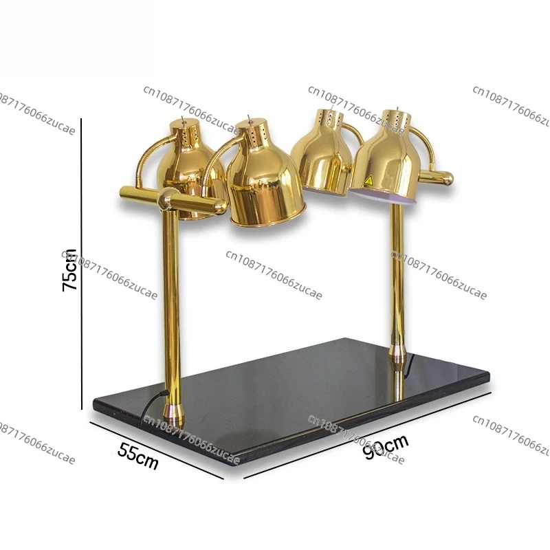 Four-head Insulation Seat Buffet Food Insulation Table Lamp  Infrared Insulation Lamp