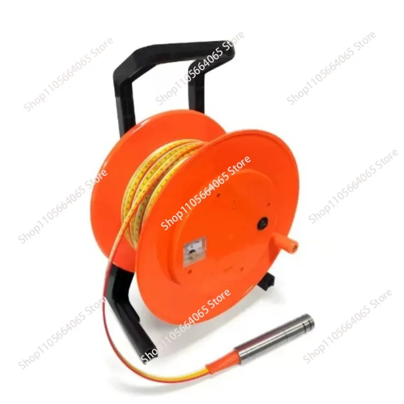 Portable Submersible Deep Well Level Gauge Steel Ruler Type Borehole Water Level Dip Meter 100M 200M 300M 400M