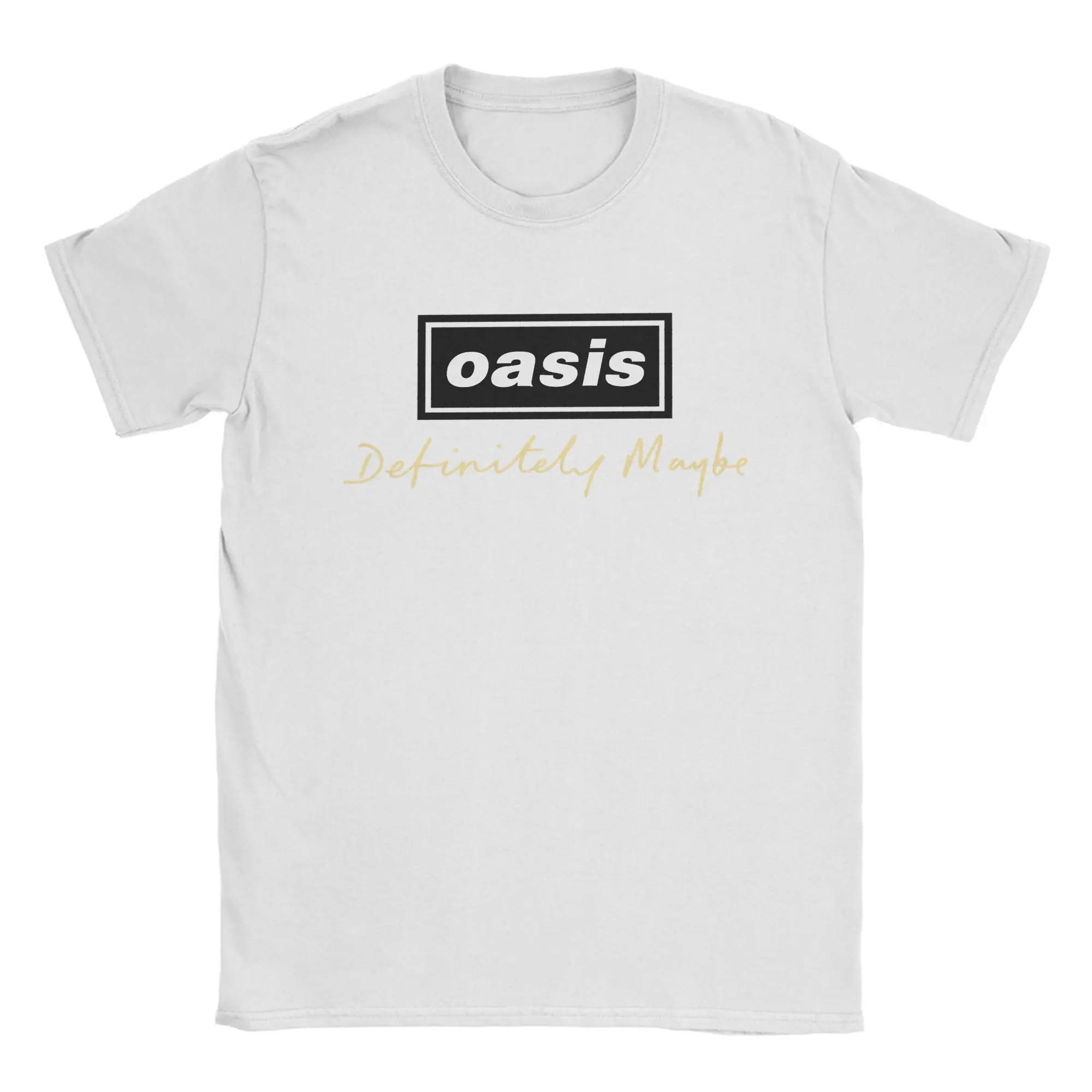 الفكاهة واسي بالتأكيد ربما تي شيرت للرجال رقبة مستديرة 100% قطن تي شيرت جولة قصيرة الأكمام تيز حجم كبير الملابس