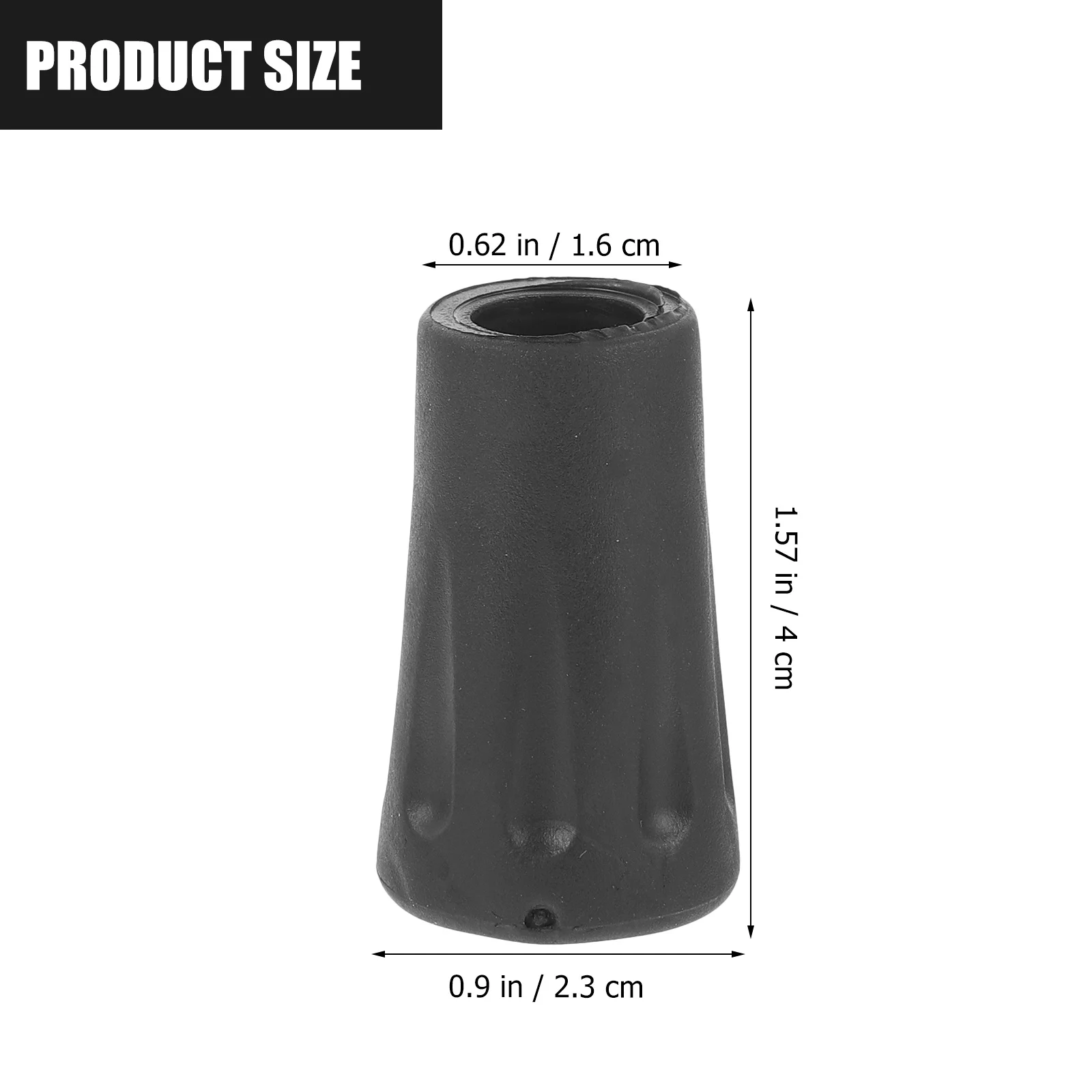 

24pcs Trekking Pole Cover Tips Replacement Protectors Hiking Sticks End Cap Durable Rubber Nonslip Cane Feet Pad