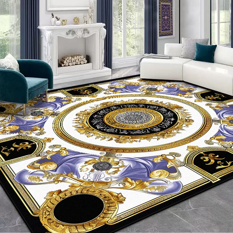 Nordic Marble Pattern CARPET LIVE ROOM Luxury Home Decoration Bedroom Large Area Rugs Antiskid Washable Bedside Floor Mat Lounge