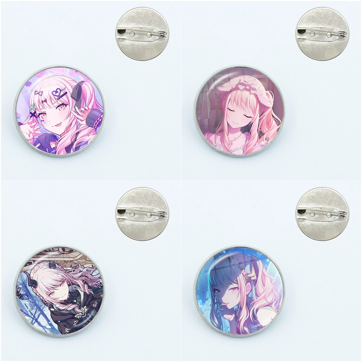 Project SEKAI Anime Akiyama Mizuki Nightcord Pin Glass Dome Badge Brooch Pins For Lover Girl Friends