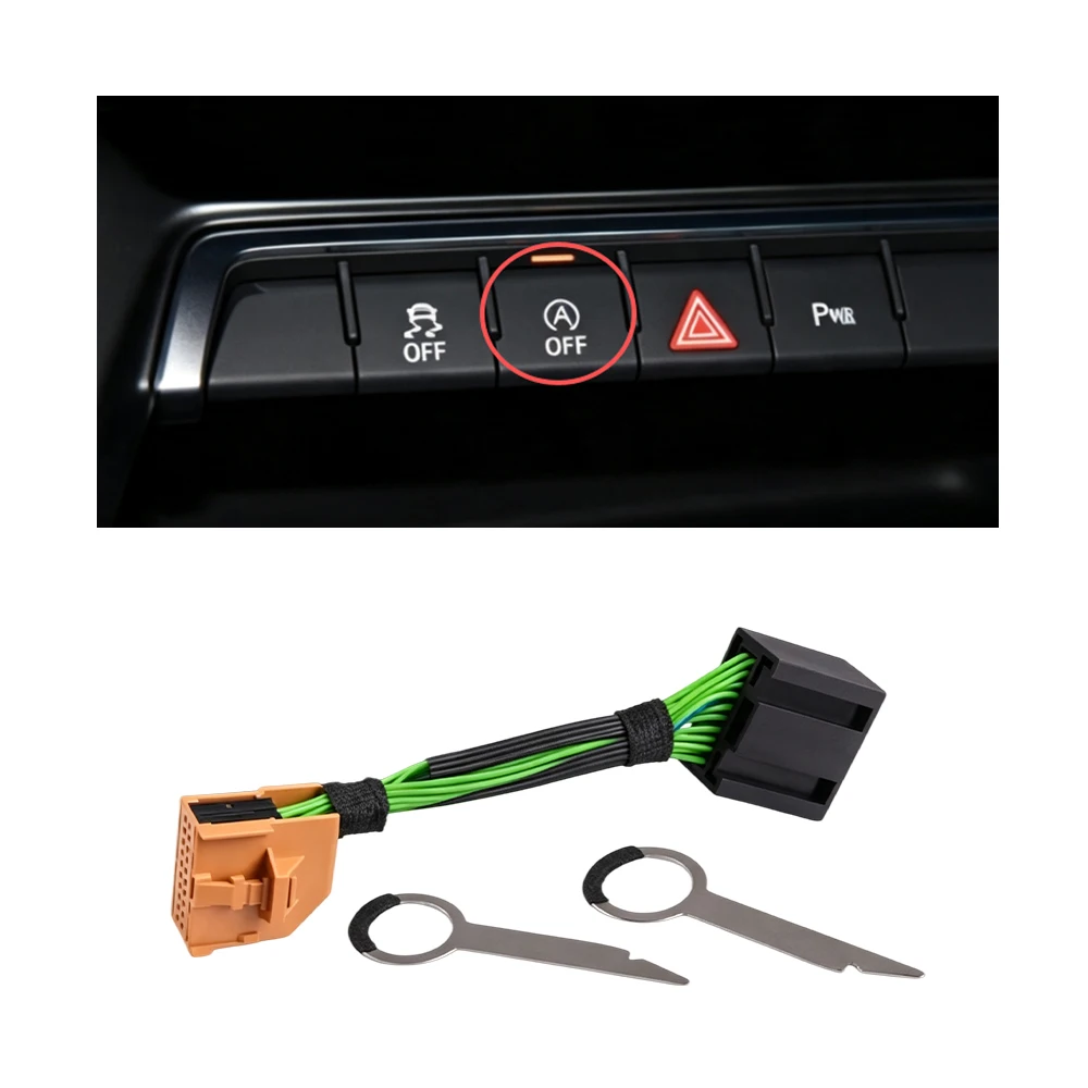 Start Stop Canceller Cable For Audi A/Q/S/RS series Automatic Start Stop Engine Off Device Control Sensor Plug Dual mode