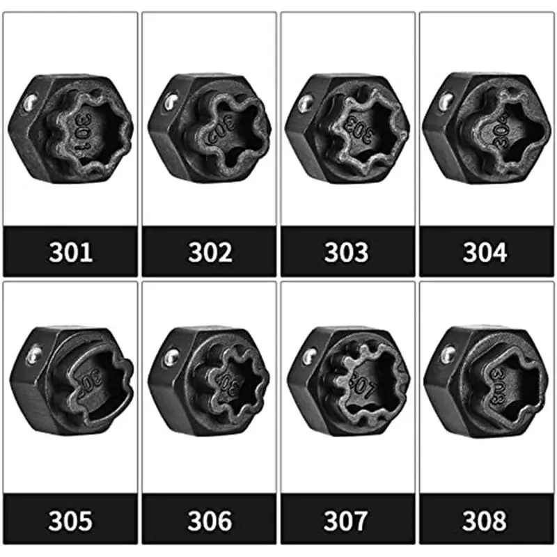 مجموعة إزالة قفل العجلة ABNH متوافقة، مجموعة إزالة صواميل قفل العجلة للإزالة والقفل