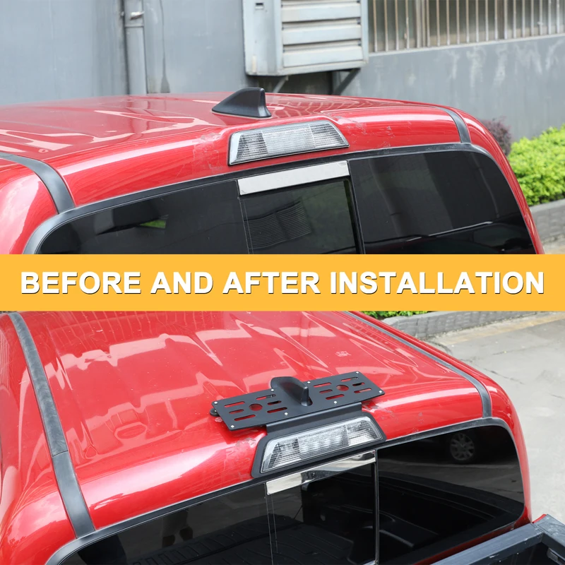 For Toyota Tacoma 2016-2022 Carbon Steel Black Car High Brake Light Extension Rack Car Exterior Modification Accessories