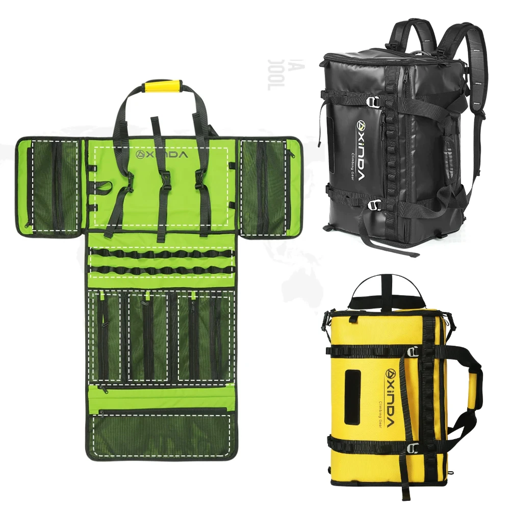 

Outdoors Climbing Equipment Management And Storage Bag,38L Large Capacity,Three Sides Can Be Opened,Waterproof Handheld/Backpack