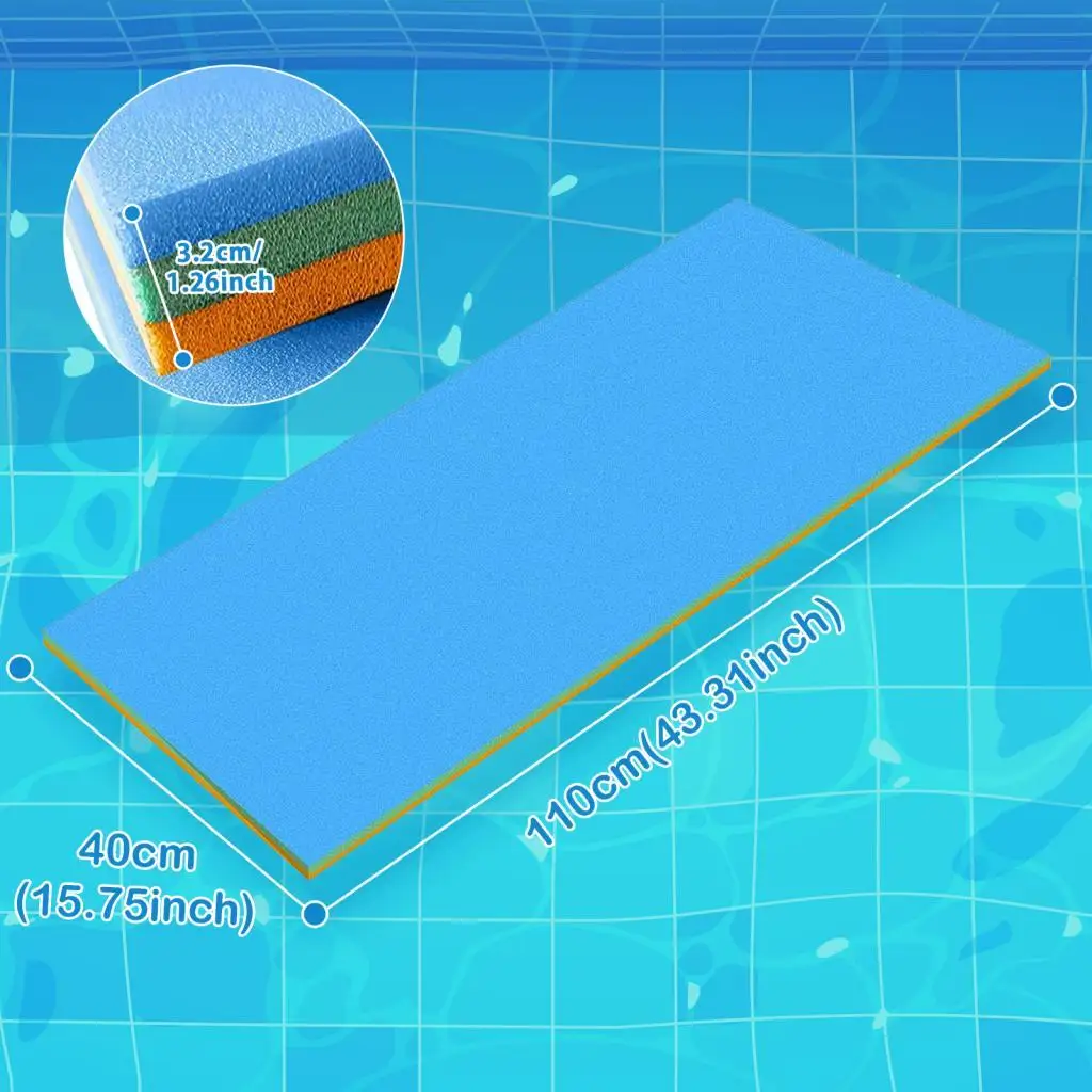 Floating Blanket Mattress Lightweight Foam Folding Pool Mat Water Bed for Lake River Beach Play
