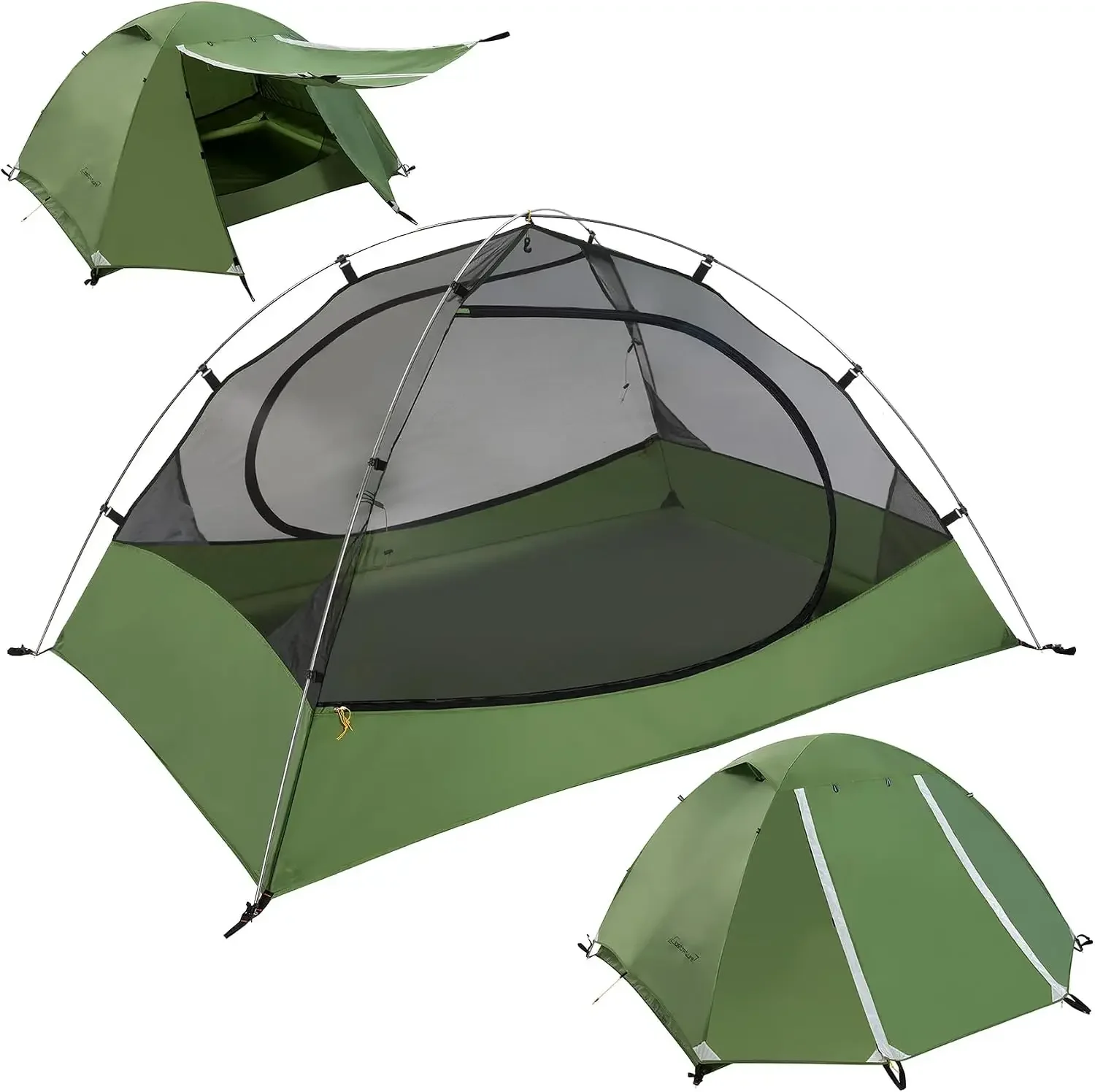 1/1.5/2/3/4/6 Person Lightweight Backpacking Tent, Camping Tent | Aluminum Pole, PU 5000, Easy Setup Tent, Ultralight