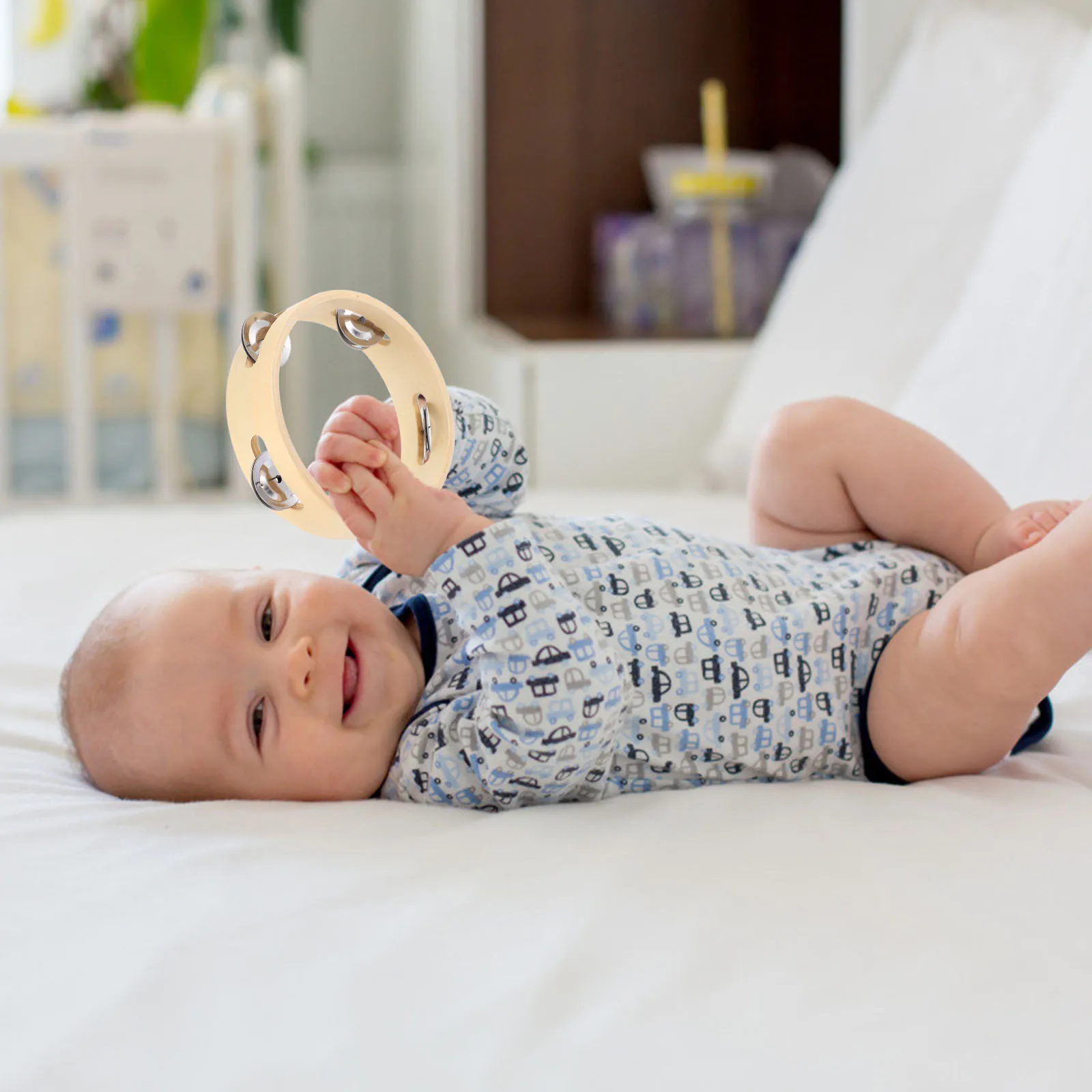 Campana de madera de juguete para niños pequeños, juguete para bebés, instrumento Musical creativo para bebés, educativo temprano