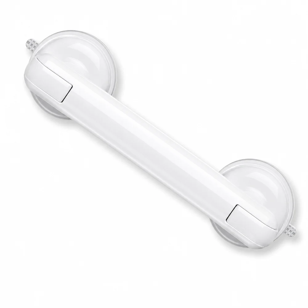 Anti Slip Suction Grab Bar Balance Support 11 Inch Shower Grab Handle Dual Suction Cup Reusable Balance Support Handle