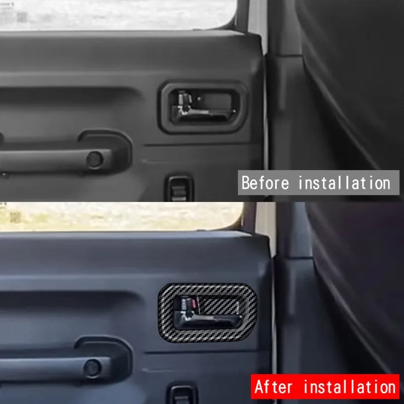 M49K-Car Door Inner Handle Frame Trim For Jimny Nomade 2025 5-Door Interior Accessories