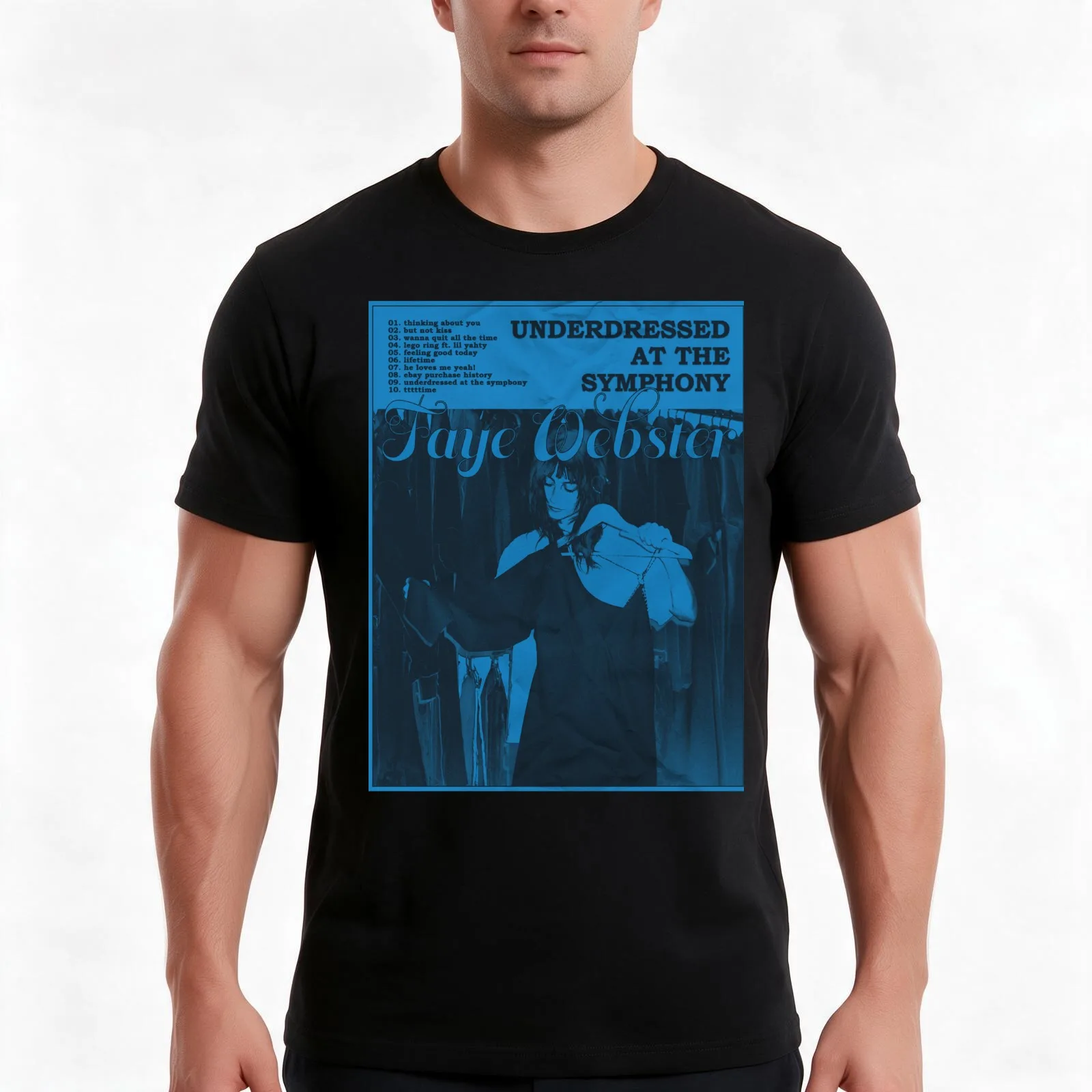 Faye Webster Underdressed At The Symphony Design T-Shirt, Summer Casual Cotton Tee, Oversized Streetwear Tops, Unisex Men Women