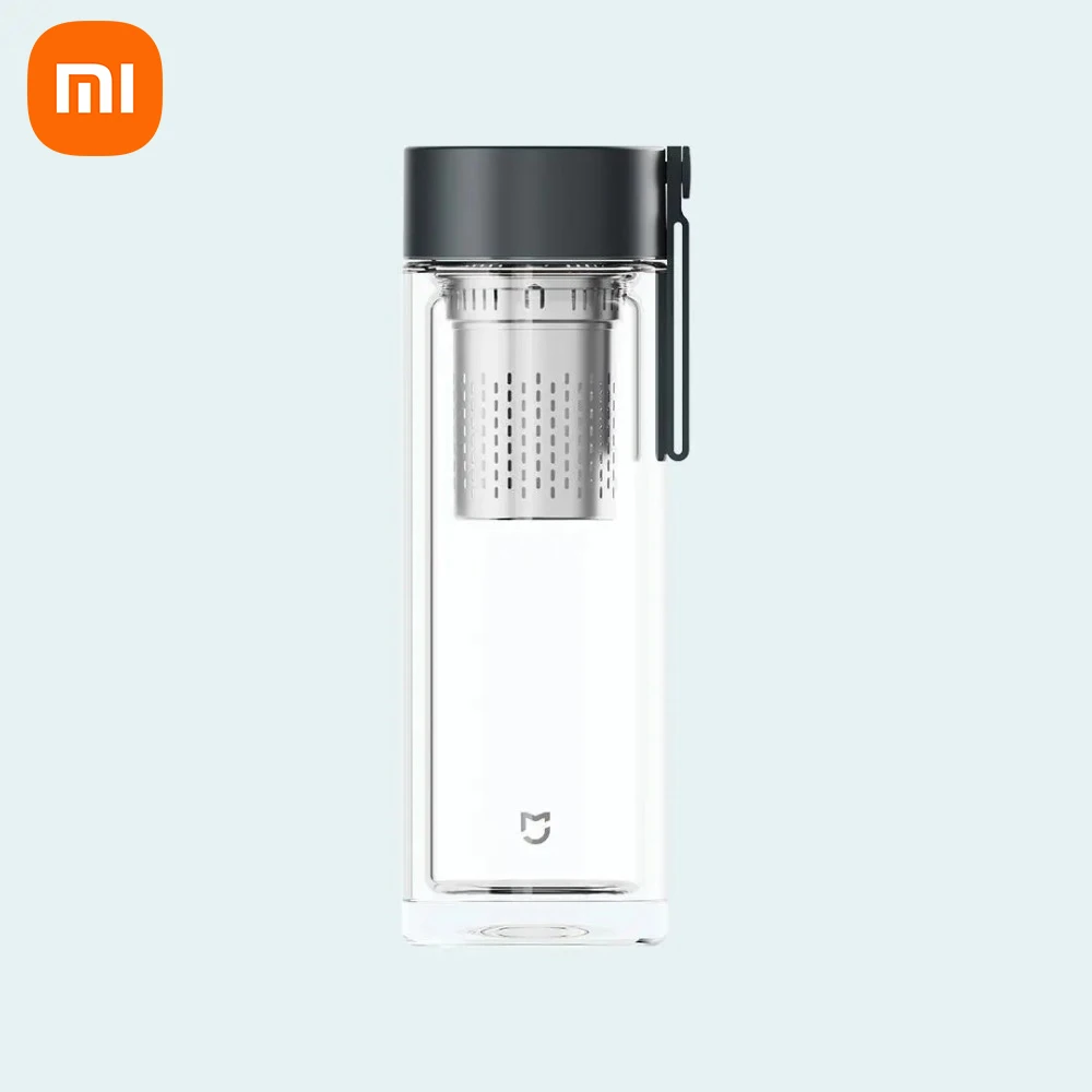 

Mijia Double-layer Glass Cup 316L Stainless Steel Material Independent Tea Storage Explosion-proof Portable 400ml Mijia
