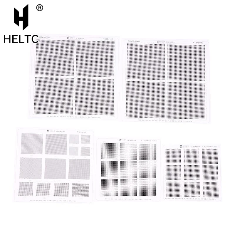 Universal uv solder mask stencil green Oil stencil Hole spacing 0.3/0.35/0.375/0.4/0.5/0.58/0.6/0.8/1.0mm