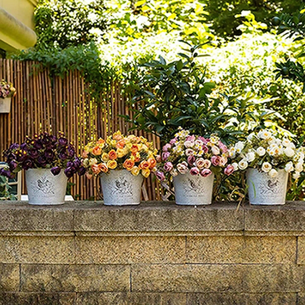 

Artificial Flowers Silk Chrysanthemum Diamond Rose Home Room Wedding Bridal Bouquet Decor Vase Valentine Outdoor Garden DIY Gift