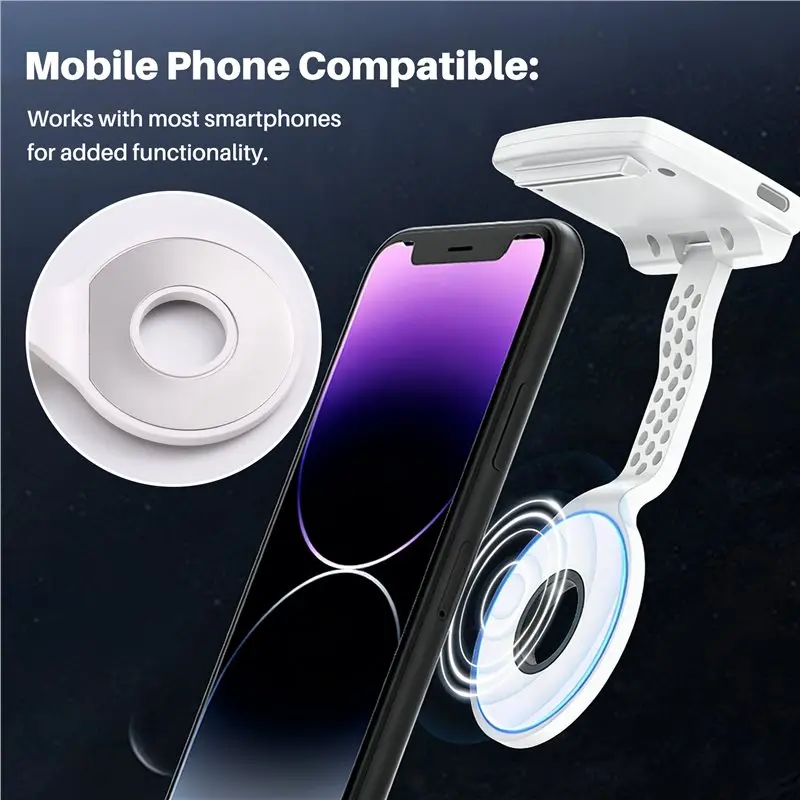 

【SURPIRE】Портативная светодиодная лампа для чтения с защитой глаз, на прищепке, для телефона, складная, магнитная, для мобильного телефона