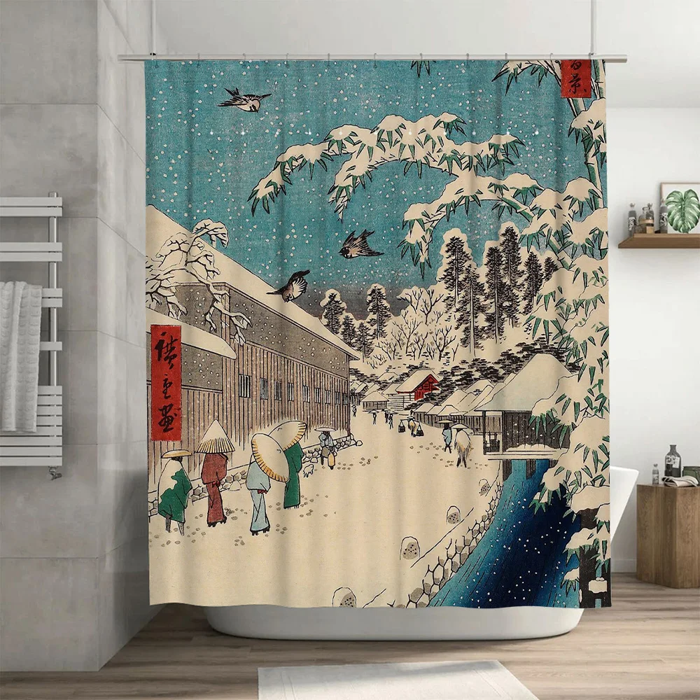 Pink White Bath Curtains with Fish Scale Pattern for Bathroom Decor Customizable Sizes Available on AliExpress