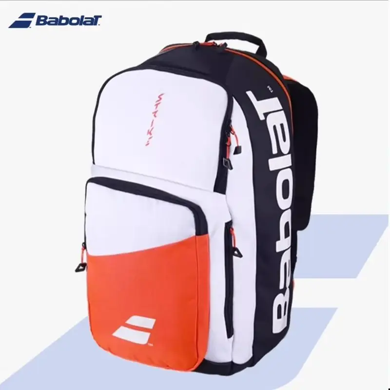 Babolat original puro strike 4th gen mochila de tênis grande capacidade raquete padel sacos esportivos comporta até 3 raquete