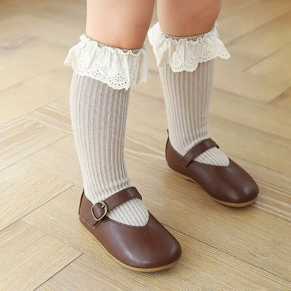 

Leg Warmers Cotton Princess Stockings Lace Stuff Soft Knee High Socks Calf Socks