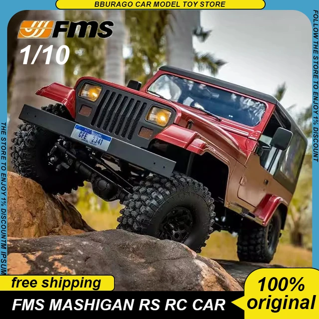 Fms 1:10 Mashigan Jeep Wrangler Explorer Rs Rc Car Off Road Climbing Four  Wheel Drive Electric Model Toys Rc Car Model Kids Gift - AliExpress