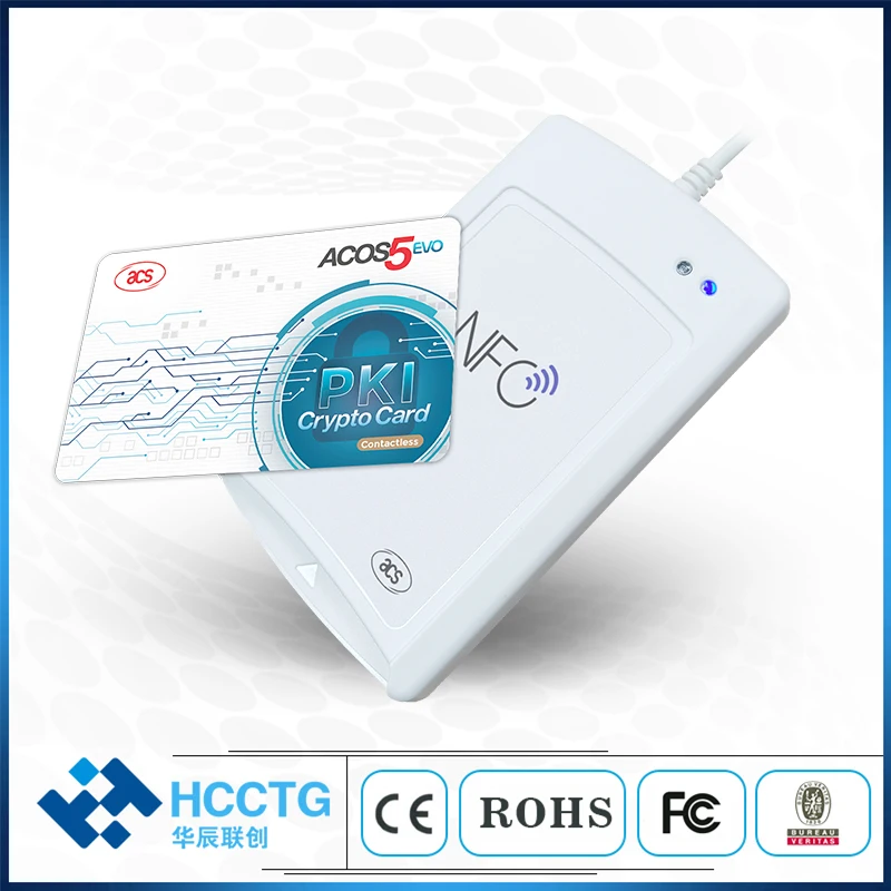 ISO7816/ISO14443 Loyalty Program Felica NFC Tags DualBoost II Dual Card NFC Reader Writer ACR1581U-C1
