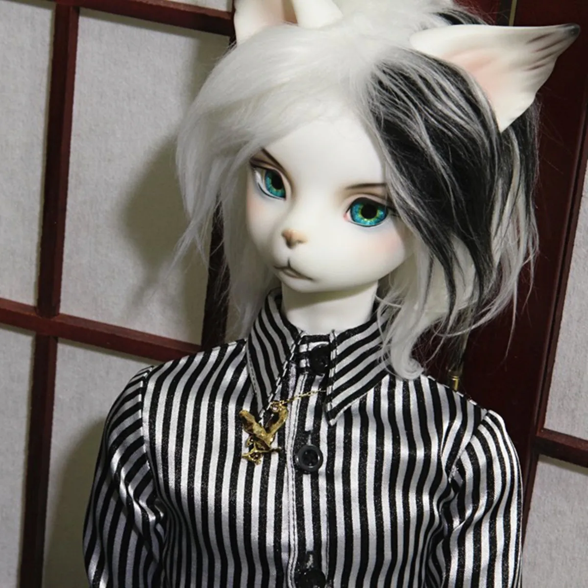 새로운 BJD SD 동물 늑대인간 개 머리 1/3 아서 (남성 인체) 무료 눈 레진 피규어 꿈같은 인형 스팟 메이크업