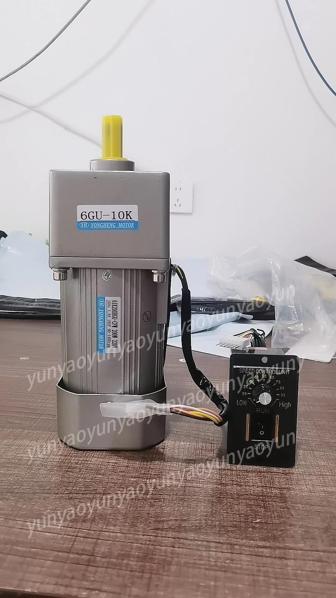 200W 220V AC Asynchronous Deceleration Motor 6IK200RGU-CF with Speed Governor High Efficiency for Mechanical Drive Use