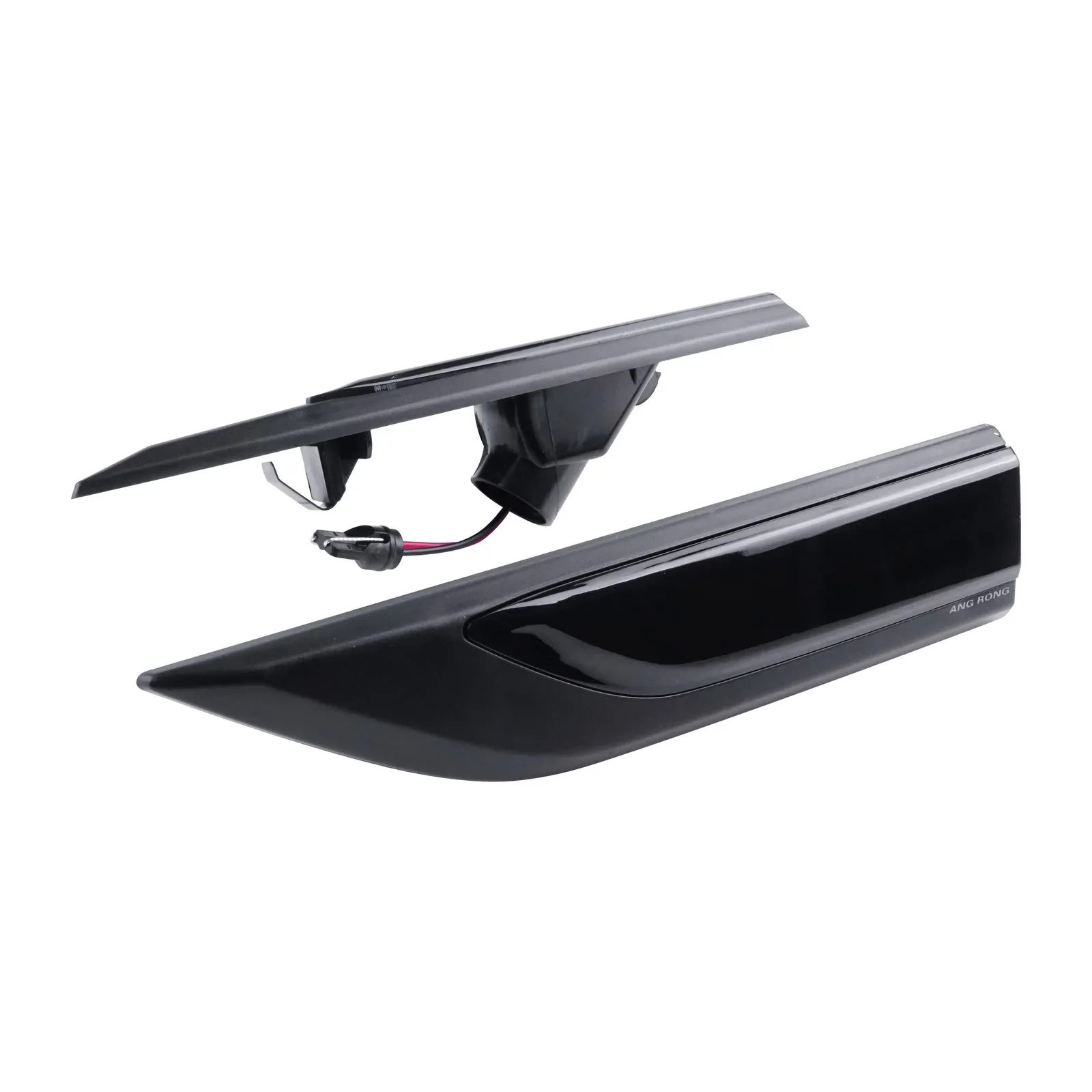 Dynamic LED Indicator Side Repeater Light Black Smoked Lens For VW Caddy MK IV