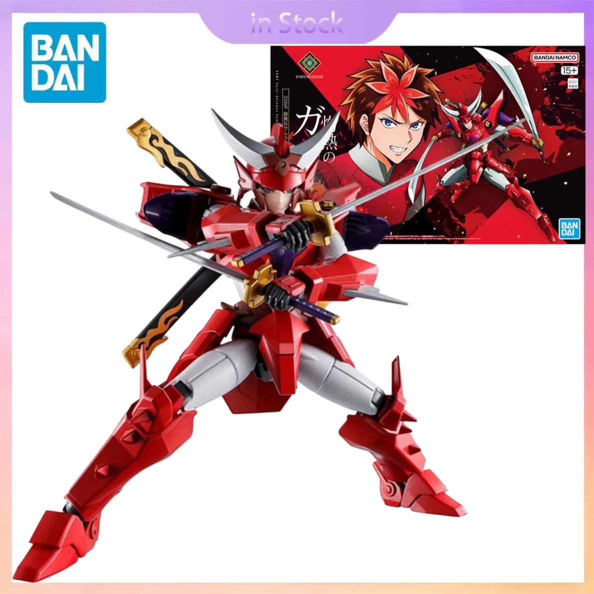 

Оригинальные наборы моделей фигурок BANDAI, в наличии, 30MF Armor-Gear Kaen Yoroiden Samurai Troopers, коллекция аниме-фигурок.
