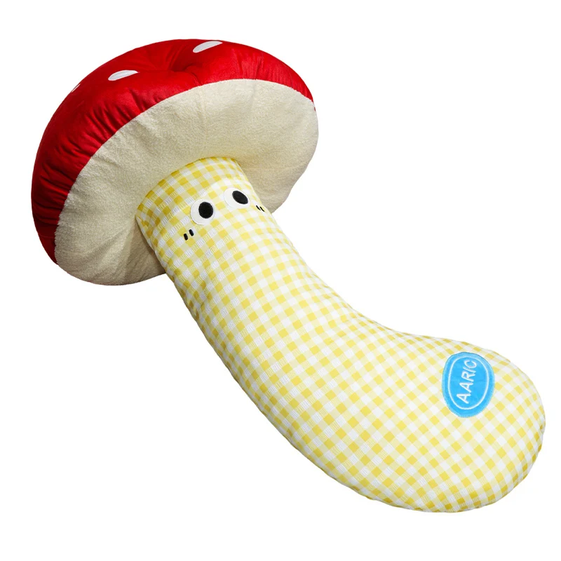 Juguetes de peluche de setas de peluche, almohada abrazable de gran tamaño, planta suave rellena, estilo seta, sofá, almohada para el suelo, cojín trasero, decoración del hogar