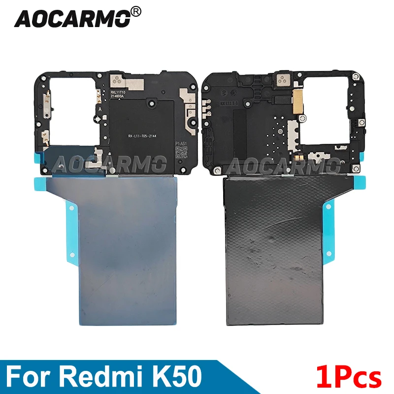 

Крышка материнской платы Aocarmo с модулем NFC, сигнал антенны Wi-Fi и вспышкой, гибкая замена для Redmi K50 Ultra K60 k60Pro