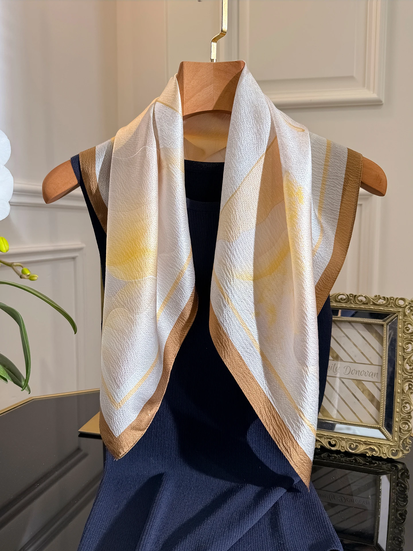 high-end-silk-pearl-satin-scarf-women-summer-thin-medium-square-neck-protection-scarf-mom-birthday-gift-scarf-fashion-accessory