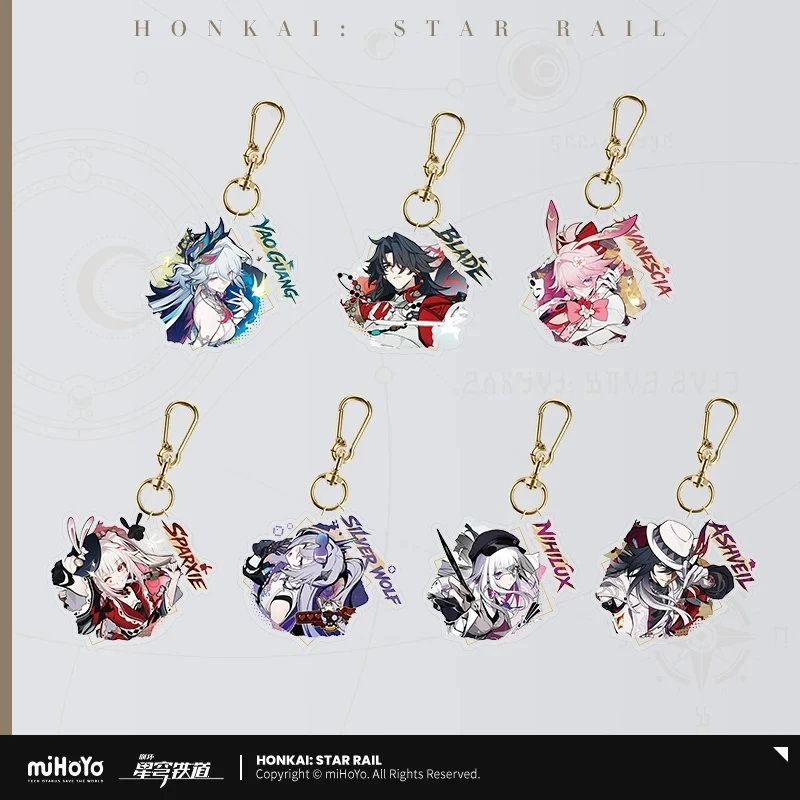 [pre-order]-official-mihoyo-honkai-starrail-licensed-“aha-across-the-universe”-series-game-merchandise-acrylic-keychain-gift