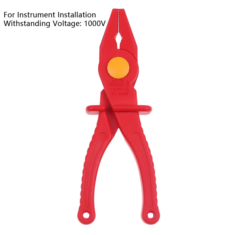 Anti-magnetic Plastic Pliers Electrician 1000V Insulated Used for Instrument Installation