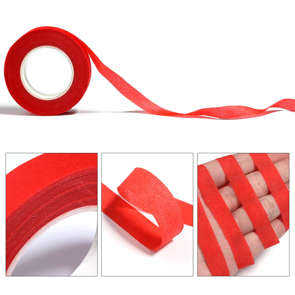 30 Yard 12MM Floral Stem Tape Corsages Buttonhole Artificial Flower Stamen Wrap Florist Green Tapes Nylon Flower Supplies