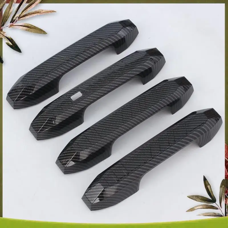 

AB98-Car Door Handle Cover Trim For Chery Jetour Traveler 2023 2024 Parts Carbon Fiber