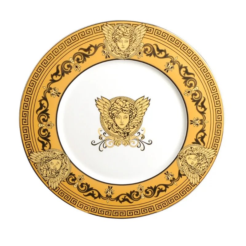 

Bone china flower paper, teacup, saucer, ashtray combination set, mug meeting water cup with lid