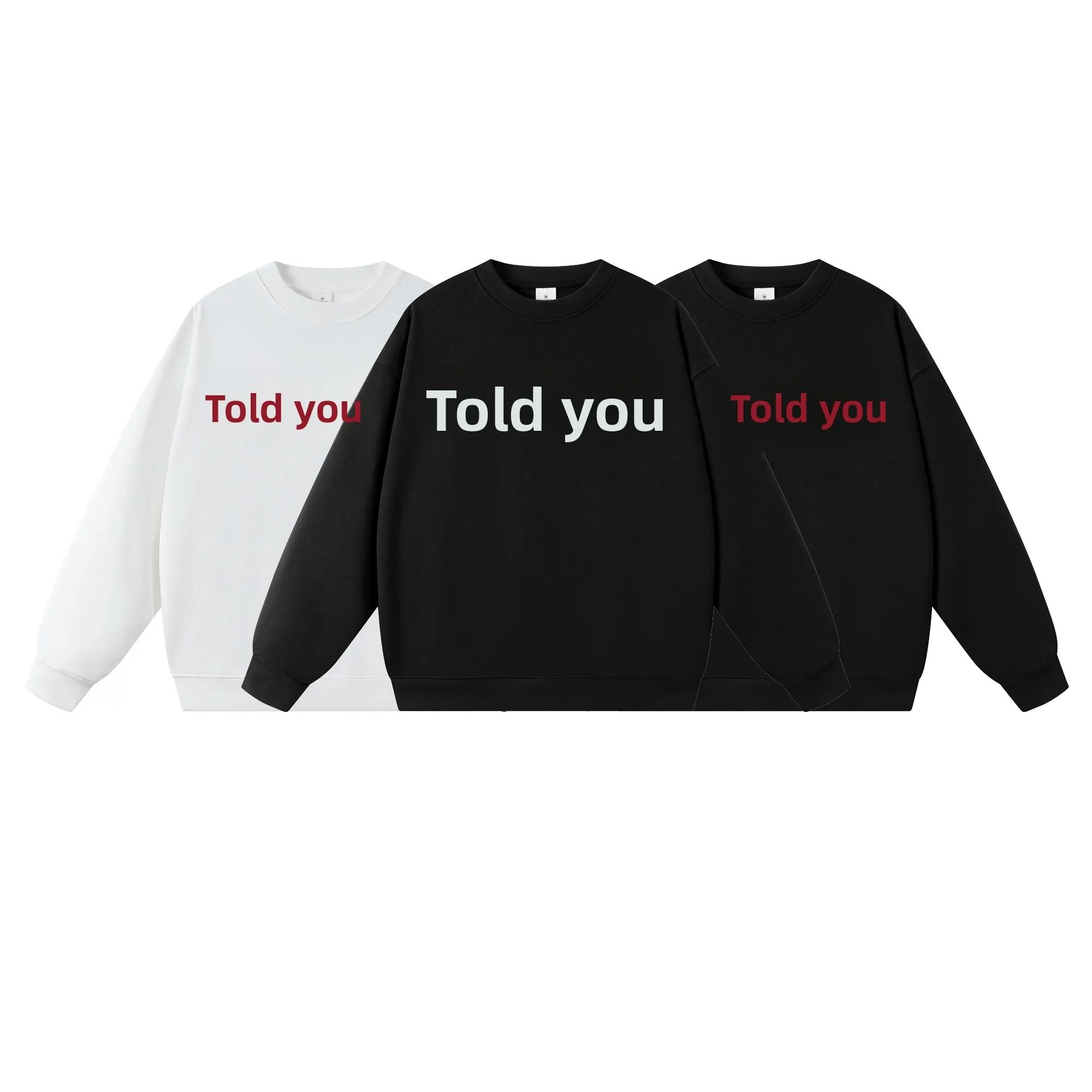 

Толстовка Kanye Told You с текстовым принтом, тонкая, с круглым вырезом, повседневная, свободного кроя, хлопковая, с длинными рукавами, молодежная, модная, весна-осень