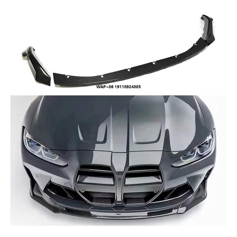 

Dry Carbon Fiber Front Bumper Lip for B-MW M3 G80 G82 G83 M4 Body Kits MP Style Front Lip